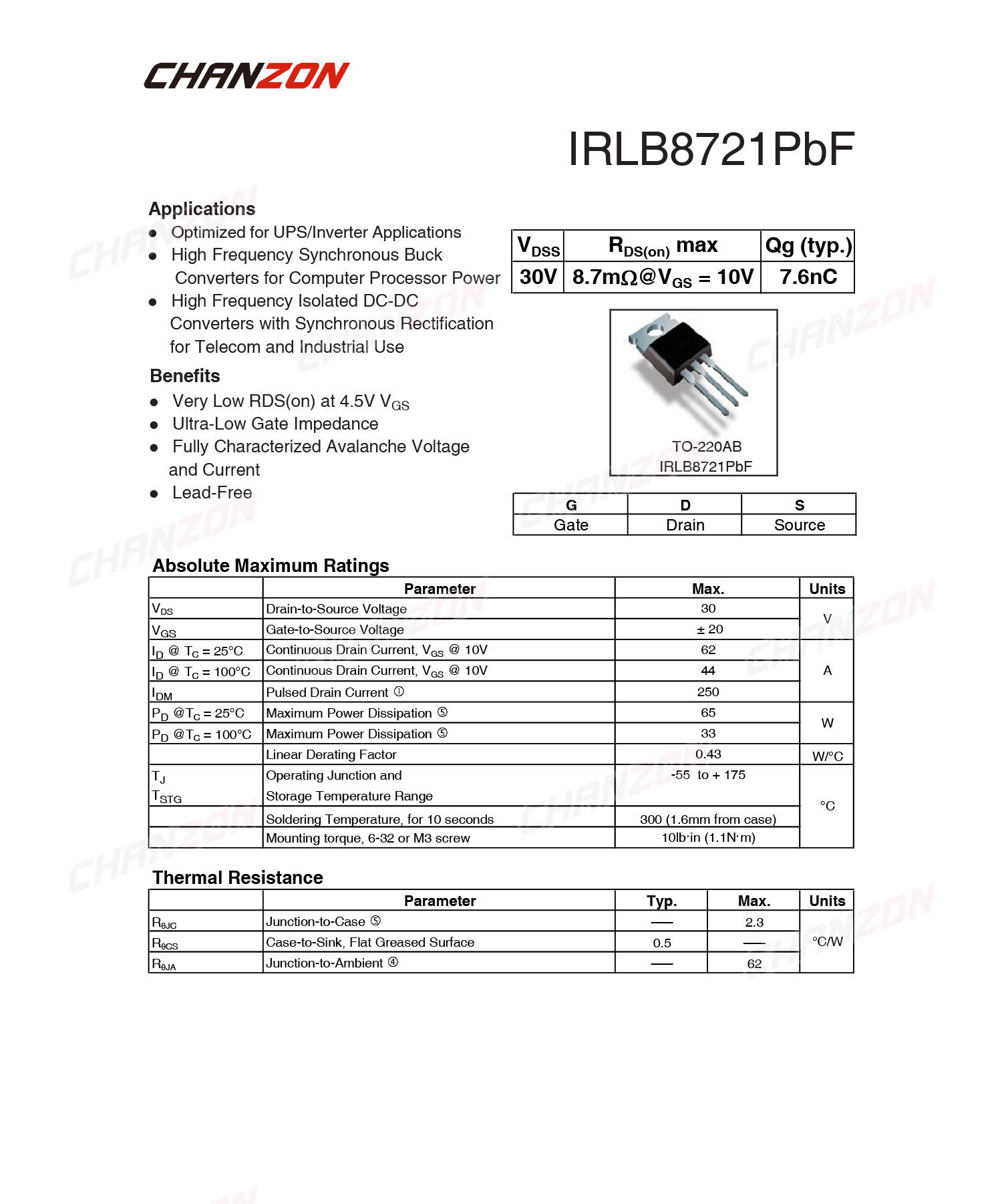 10 Chiếc IRLB8721 Đến-220 Công - đánh giá và giá Diy Electronics Youtube Channel