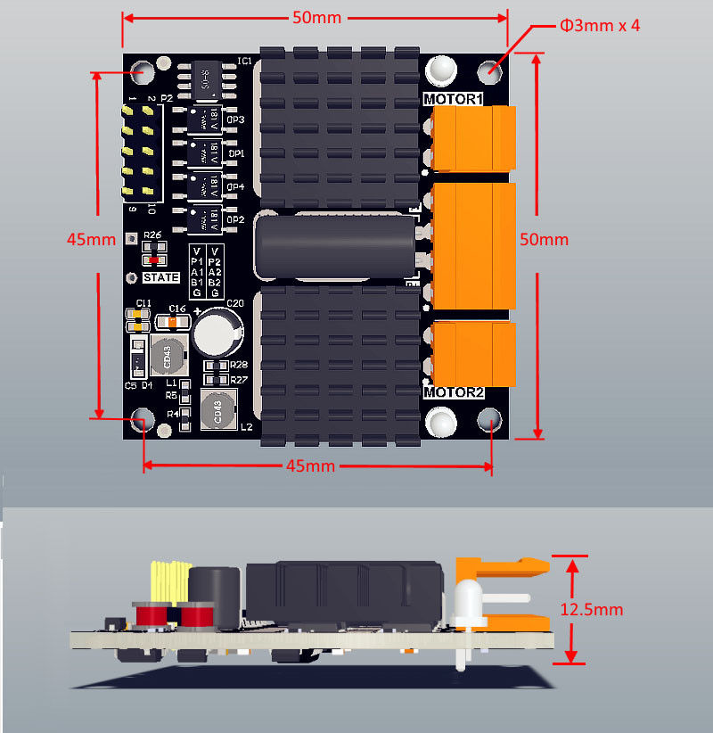 12V 24V 12A Kênh Đôi DC Bàn Ch - đánh giá và giá L298N Motor Driver