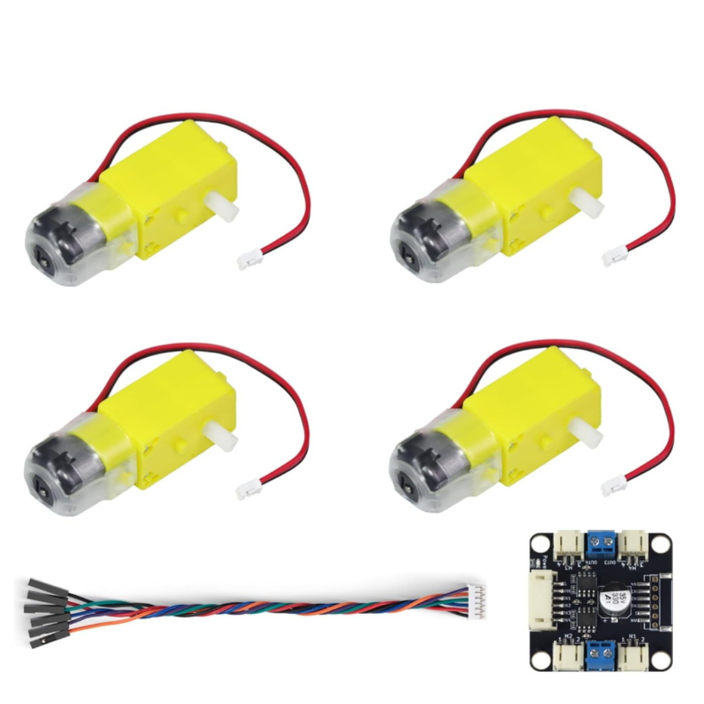 4 TT Motor and Driver Kit 4 DC - đánh giá và giá L298N Motor Driver