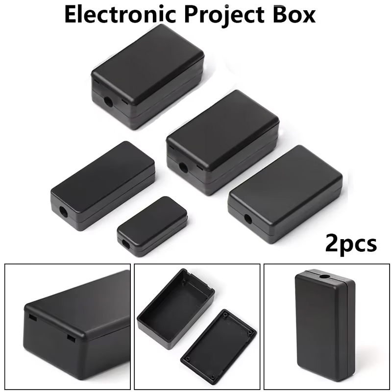 2PCS Plastic Waterproof Black  - đánh giá và giá Diy Box Electronics Mall