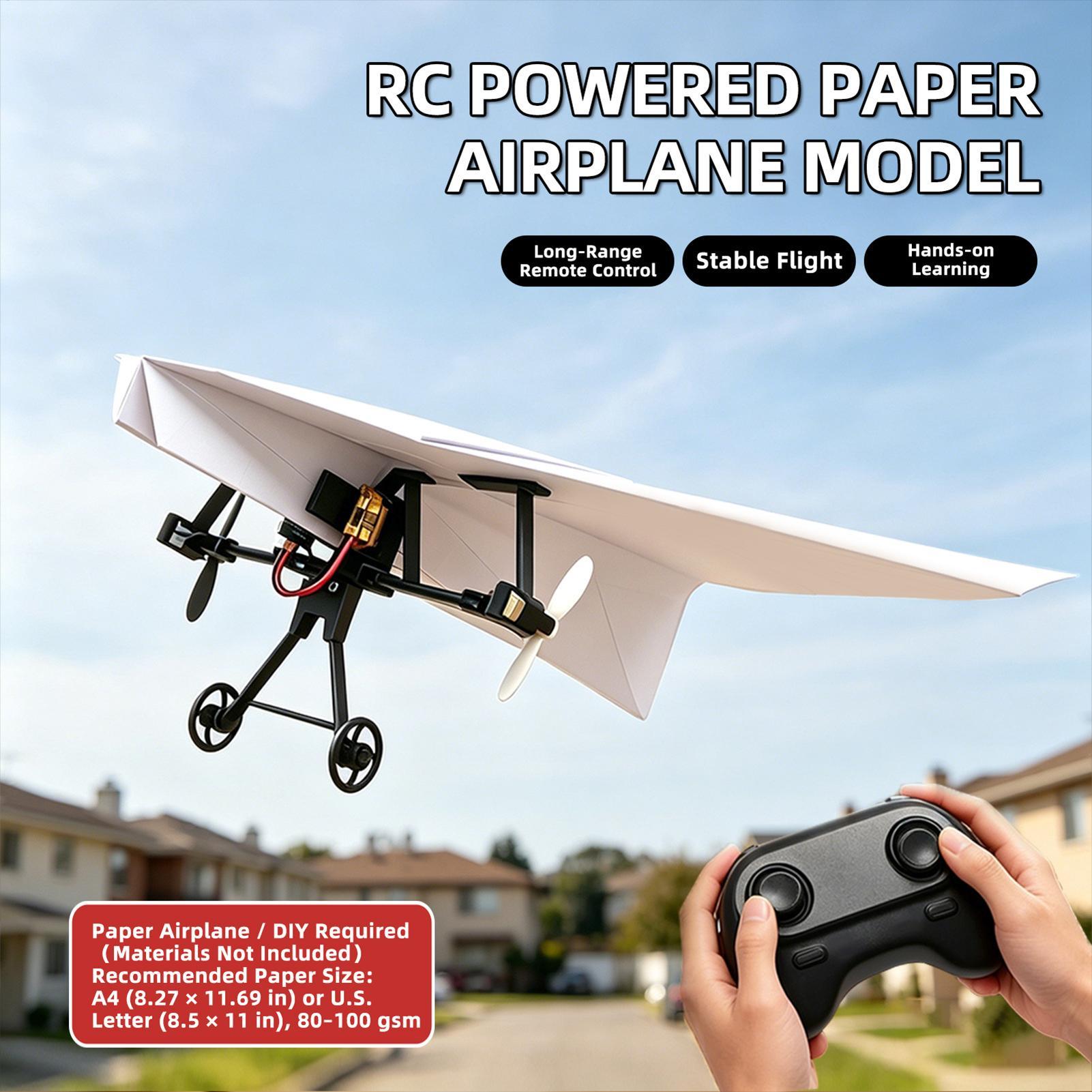Remote Control Paper Airplane  - đánh giá và giá Diy Electronics For Kids