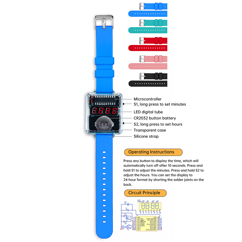 DIY Electronic Watch Kit 0.28' - đánh giá và giá Diy Box Electronics Mall